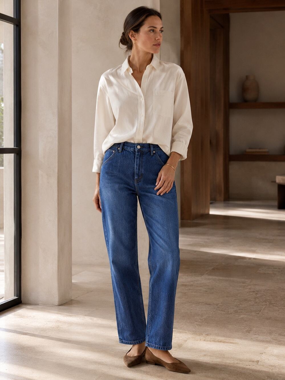 Banana Republic Nesting Slouchy Denim Trouser Candiani Jeans 28